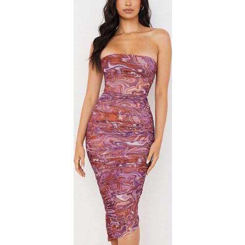 High Quality Mesh Bodycon Dress Women Party Dress 2021 New House of Cb Strapless Sexy Bodycon Dress Celebrity Evening Club Dress