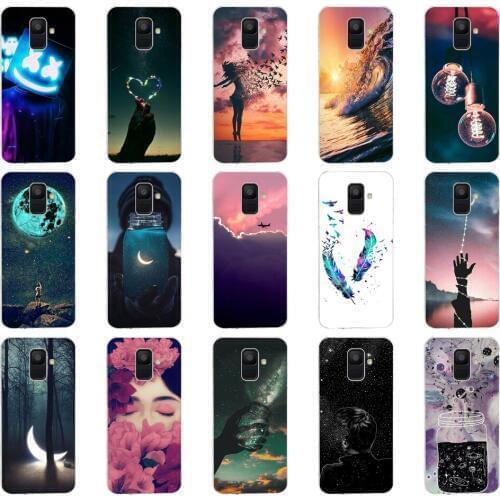 R Silicone Phone Case For Samsung Galaxy A6 2018 Dual SIM A600 A600F Soft Tpu Back Cover For Samsung A6 Plus 2018 A605 A605F
