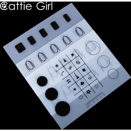 Mini Stamping Mat Nail Art Silicone Mat for No Water Marble Dry Nail Stamping Reverse of Stamping Plates Nails Art Design Tools