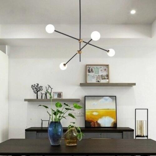 Nordic Creative Concise Individuality Art Iron Pendant Light Cafe Restaurant Decoration Hanging Lamp Free Shipping