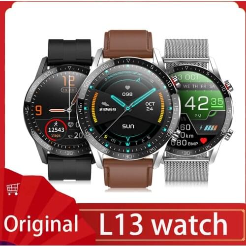 New L13 Smart Watch Men IP68 Waterproof ECG PPG Bluetooth Call Blood Pressure Heart Rate Fitness Tracker Sports Smartwatch