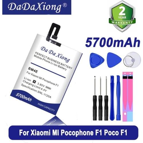 BM4E 5300mAh Replacement Batteries For Xiaomi MI Pocophone F1 Poco F1 Mobile Phone Battery