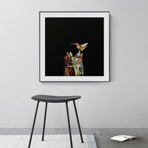 Modern Gothic Animals Canvas Painting Hollingswort Posters and Print unique home deco Wall Art Pictures For Living Room Bedroom