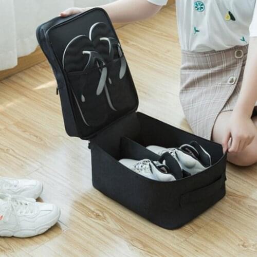 Shoe Storage Bag Portable Multi-functional Oxford Fabric Compartment Luggage Organizer for Travel Dust Covers