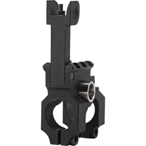 Tactical Clamp-On Gas Block with Folding Front Sight CNC Aluminum Machined Iron Sight For Rifle Hunting Accessories