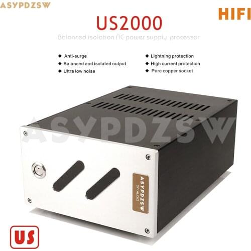 PT-2000 HIFI Toroidal balanced isolation transformer 2000W US socket AC Power supply processor