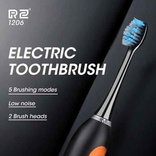 Sonic Electric Toothbrush Dental Ultrasound Clear tooth Smart Timer Electric Toothbrush 5 Mode 2 Replacement Electric Brush Head