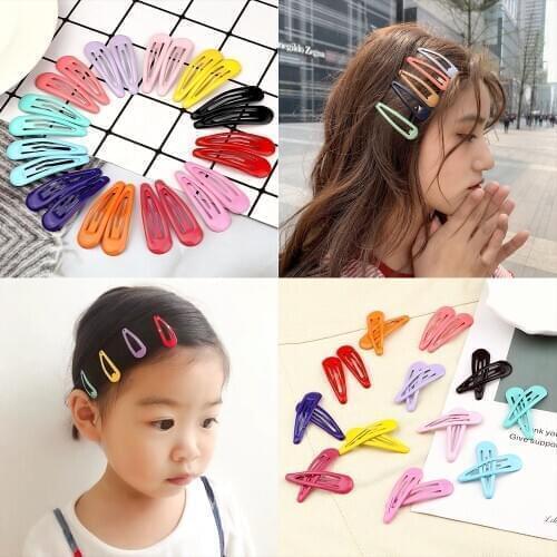 5pcs Hairpins Candy Color Korean Hair Clips for Women Baby Girls Barrettes Metal Alligator Hairpins Women Hair Snap Accessories