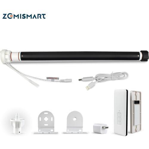 Zemismart WiFi Roller Shade Motor Built in Battery For 38mm Tube Smart Life APP Control