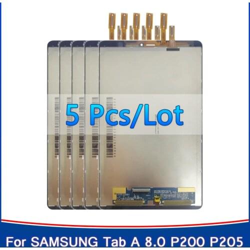 5pcs 8'' LCD Display Assembly For Samsung Galaxy Tab A 8.0 2019 P200(Wi-Fi) P205(3G) SM-P200 SM-P205 LCD Touch Screen Digitizer