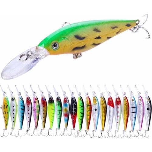 1Pcs Fishing Lure Japan Minnow Wobbler Bass Trolling Artificial 11cm/10g Floating Hard Bait Crankbait Carp Pesca Fishing Tackle