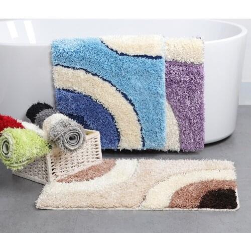 European-style tufted rectangular carpet-household bathroom water-absorbing anti-skid pad entrance door pad kitchen smooth cloth