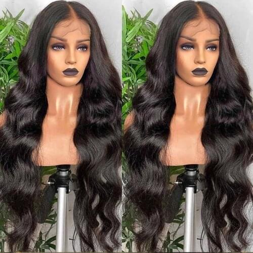 40inch Human Hair Wigs HD Lace Frontal Wig Body Wave Lace Front Human Hair Wigs Preplucked Hairline Wig Vendor Wholesale
