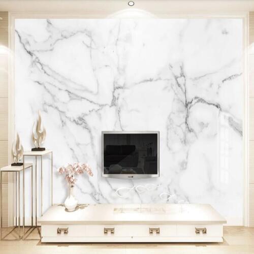 Custom 3D photo wallpaper now abstract texture white gray stone marble wall background wall mural wallpaper