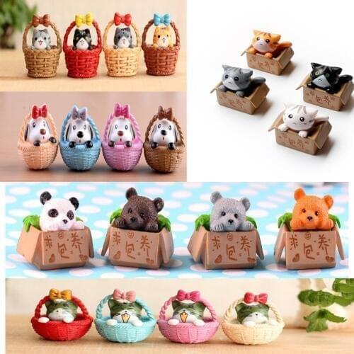 4 pcs /set Cute Cat Dog series Strong neodymium Fridge magnets refrigerator Home decoration Magnet office photo magnetic message