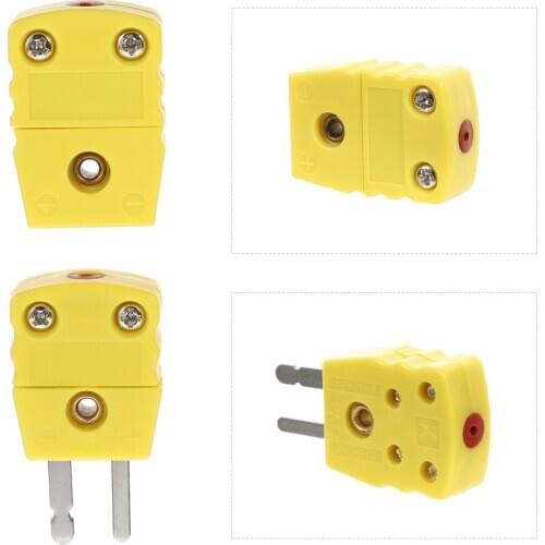4pcs K Type Thermocouple Wire Connector Mini Plug Wire Male and Female Plugs