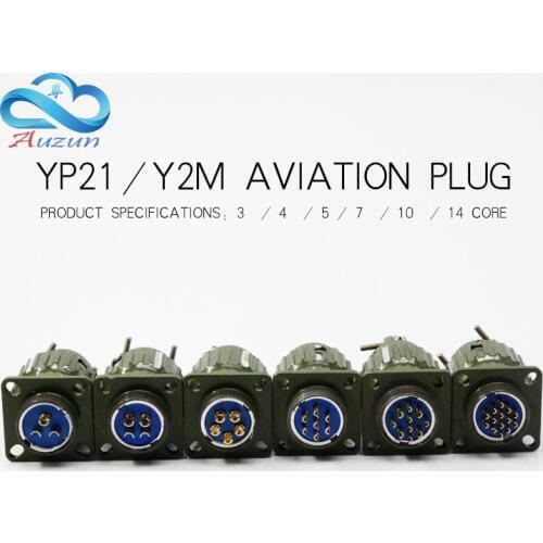 Aviation plug socket round connectorYP series 2/3/4/7/10/12core diameter 21MM aviation plug