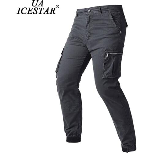 Men 2021 Autumn New Cargo Pants Cotton Military Outdoor Multi-Pocket Trousers Comfortable High Quality Fashion Casual Pants Men