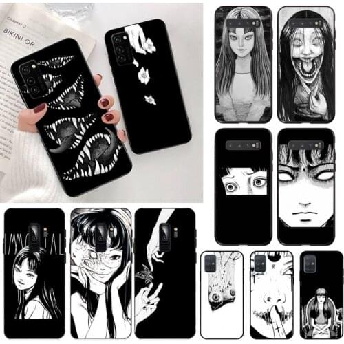 Japanese horror comic Tomie Soft black Phone Case for Samsung S20 plus Ultra S6 S7 edge S8 S9 plus S10 5G lite 2020