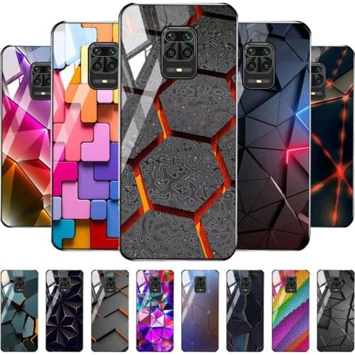 Redmi 9C NFC Glass Case For Xiaomi Redmi Note 7 10 9 8 Pro 9s 7s Cases Poco F3 X3 Pro M3 Marble Cover Mi 11 Lite 10T Hard Shell