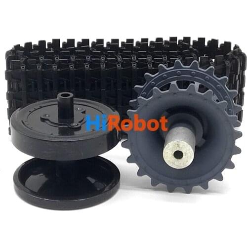 DIY tracked smart tank kit, for DIY tank robot , plastic bearing wheel + plastic driving wheel + plastic track
