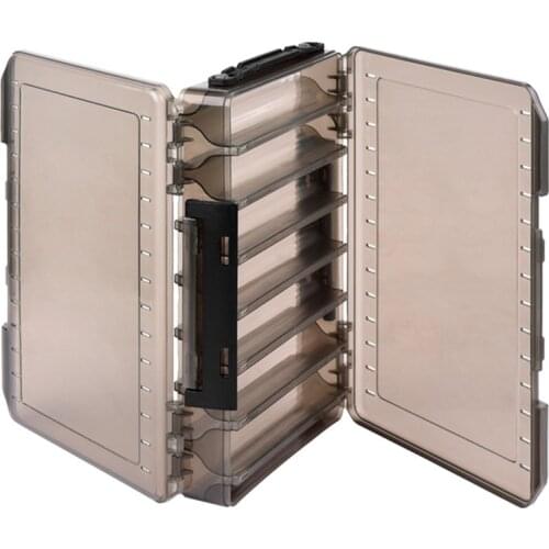Doublex Sided Fishing Tackle Box 14 Compartments Bait Lure Hook Storage Box Fishing Accessories Plastic Storage Case