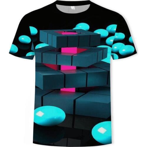 Fashion 3D T-shirt 2019 brand slim short sleeve T-shirt men tide Harajuku casual T-shirt men street T-shirt men