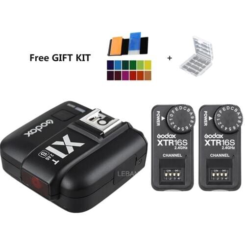 Godox X1T-S TTL 1/8000s 2.4G Trigger + 2x XTR-16S Receivers Set For Sony Cameras
