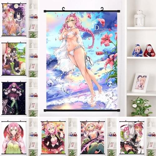 Art Plastic Scrolls Picture Anime Cartoon Hanging Poster Sexy Busty Girl Canvas Painting Modern Prints Decor Home Bedroom Wall