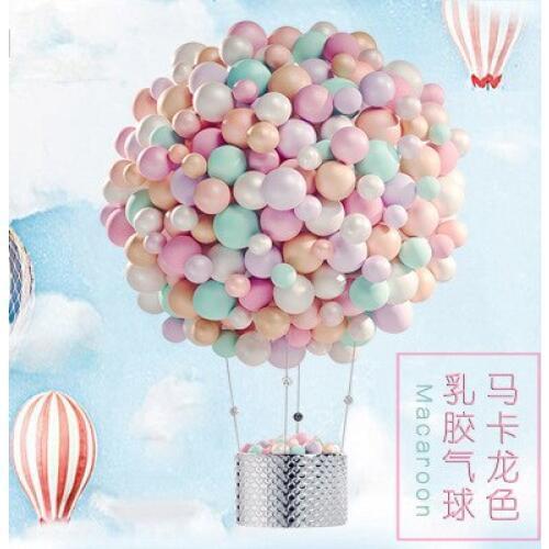 10 inch thick 2.2 g round birthday party wedding arrangement candy color balloon color macaron balloon