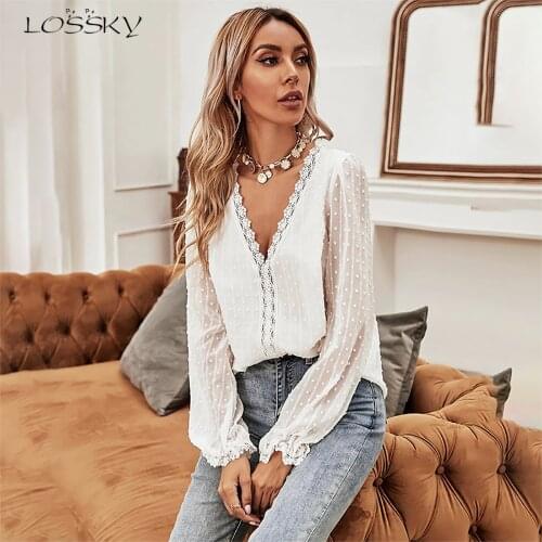 Кружевные блузки LOSSKY China At AliExpress
