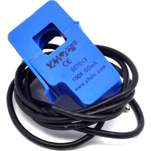 30A 50A 100A SCT013 Non-invasive AC Current Sensor Split Core Current Transformer New sct013000