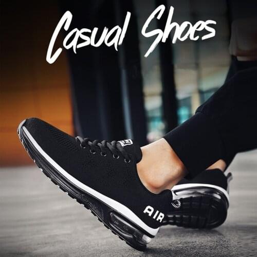 Couple Air Cushioning Running Shoes Breathable Zapatillas Hombre Casual Men Sneakers Sport Shoes Women Trainers Running Summer