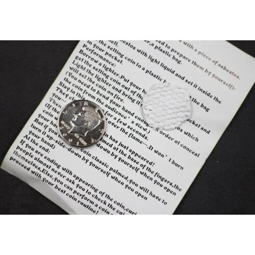 PYRIS By Nicolas Lepage Fire Coin In The Hand Pyris Volcanic Accessories Close Up Stage Magic Tricks Props