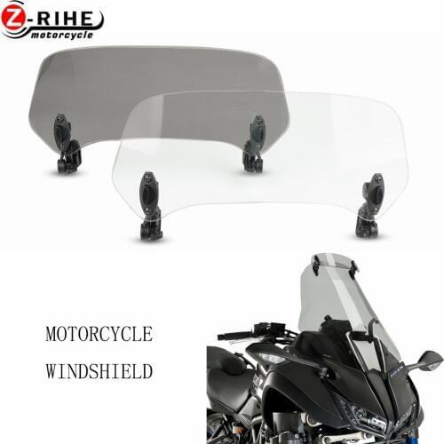 Motorcycle Accessories Rising Adjustable Windscreen Windshield Extend Air Deflector For YAMAHA Super Tenere ES XT 660 Z Tenere