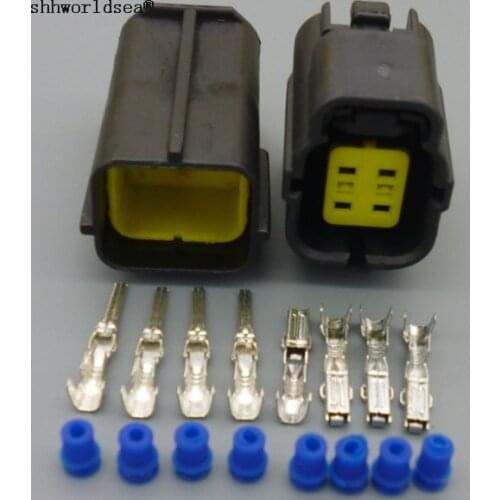 Shhworldsea 4 Pin Way Female Male Auto Electrical Plug Waterproof Denso Connector For MAZDA 626 98-00 Oxygen Sensor 174259-2