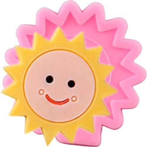 Sun Smiley Silicone Mold Baby Birthday Fondant Cake Decorating Tools DIY Cupcake Baking Molds Chocolate Candy Resin Moulds