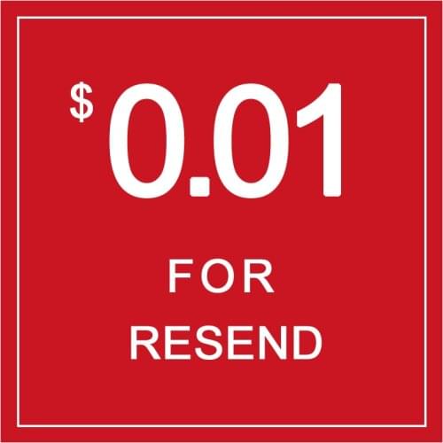 Shipping cost for order resend. If you didn't get permission from seller, please do not place an order