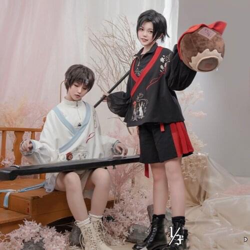 Anime Grandmaster of Demonic Cultivation Wei Wuxian Loose Coat Cosplay Men Women Student Autumn Unisex Hoodie Sweatshirt Tops