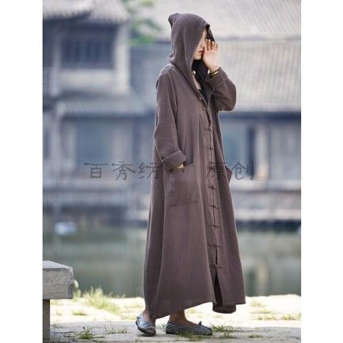 YrightMwrong Women's Hooded Trench Coats