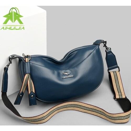 High Quality Pu Leather Luxury Handbags Women Bags Designer Shoulder Bags for Women 2021 New Designer Broadband Messenger Bag