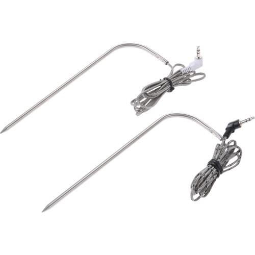 2pcs Replacement Meat Probe Temperature Probes Sensor BBQ fit For Traeger Wood Pellet Grill