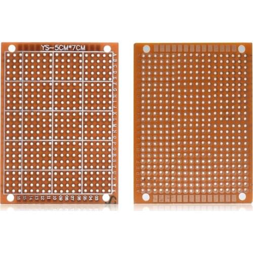 5Pcs 5x7cm Proto PCB Circuit Board Breadboard For Electronic DIY Projects
