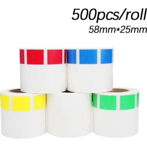 500Pcs/roll Cable Management Sticker Self Adhesive PC Network Wire Cord Cable Tie Label Sticker Marking Marker Tool Tag 58*25mm
