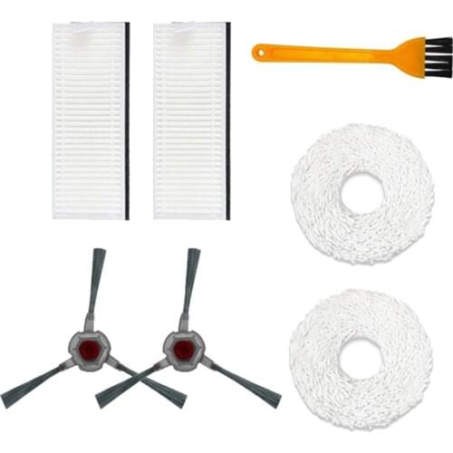7Pcs Replacement Parts for Ecovacs DEEBOT N9 N9+ Cleaning Robot Side Brush,Hepa Filter,Mop Cloth Spare Accessories