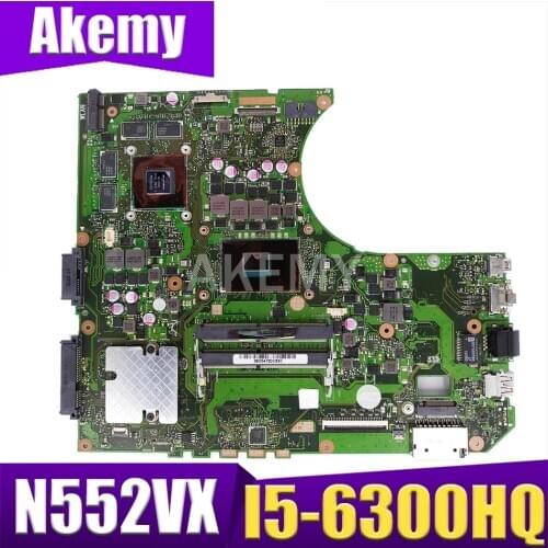 90NB09P0-R00070 Mainboard For Asus N552VX N552VW N552V Mainboard Laptop Motherboard W/ I5-6300HQ SR2FP GTX950M-2GB