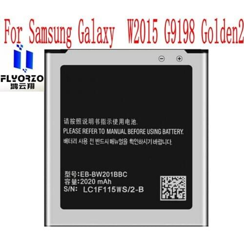 New High Quality 2020mAh EB-BW201BBC Battery For Samsung Galaxy W2015 G9198 Golden2 Mobile Phone