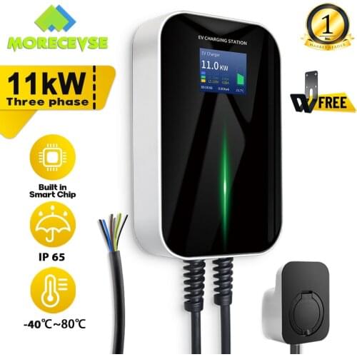 16A 3Phase EV Charger Electric Vehicle Charging Station EVSE Wallbox Type 2 Socket IEC 62196-2 for Audi Mercedes-Benz, Hyundai