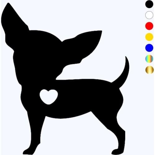 CK3271# I Love My Chihuahua Dog funny car sticker vinyl decal waterproof car auto stickers silver/ black for bumper
