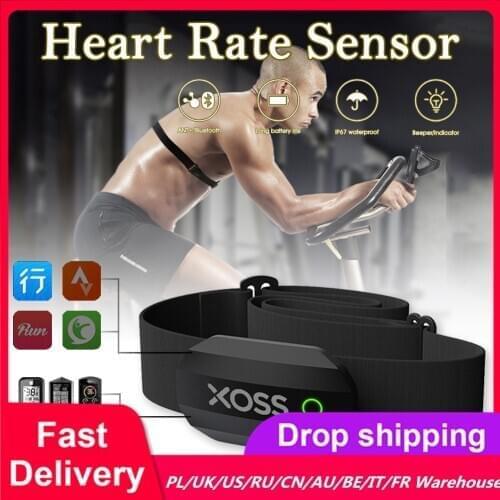 Heart Rate Sensor with Adjustable Chest Strap Bluetooth/ANT+ Heart Rate Monitor Fitness Tracker